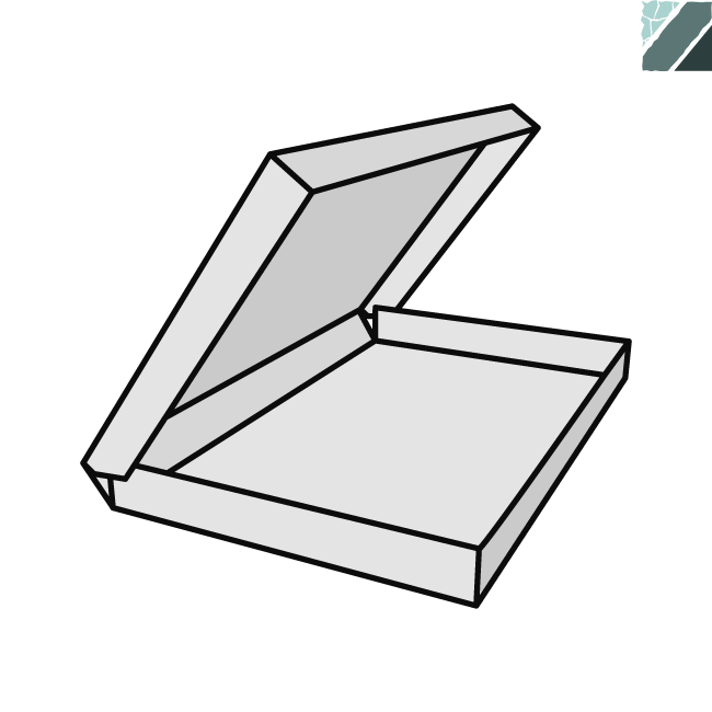Коробка для пергаментів LAURENT 40&times;25&times;3,5 см