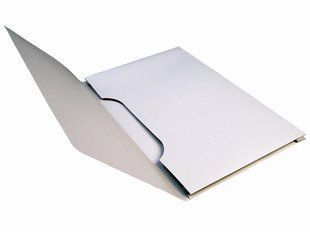 Світло-сірий, архівний картон, щільність 240 г/м&sup2;, зовнішні/внутрішні розміри: 221 x 341 x 41/220 x 340 x 40 мм, закриті з 3-х сторін