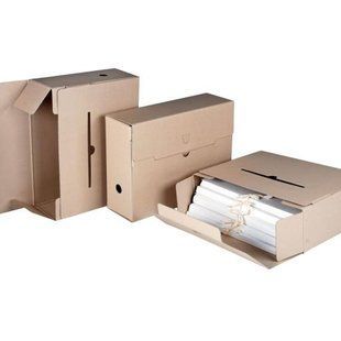 Архівна коробка конвертного типу, Prior картон 1300 г/м&sup2; 350x260x50 мм